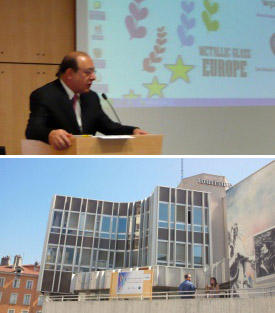 Chaired by Prof. Yavari (top), the workshop was held at the Maison du Tourism (bottom) in Grenoble, France.
