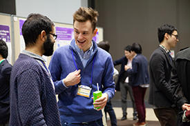 The poster session gave researchers the opportunity to discuss their latest discoveries.