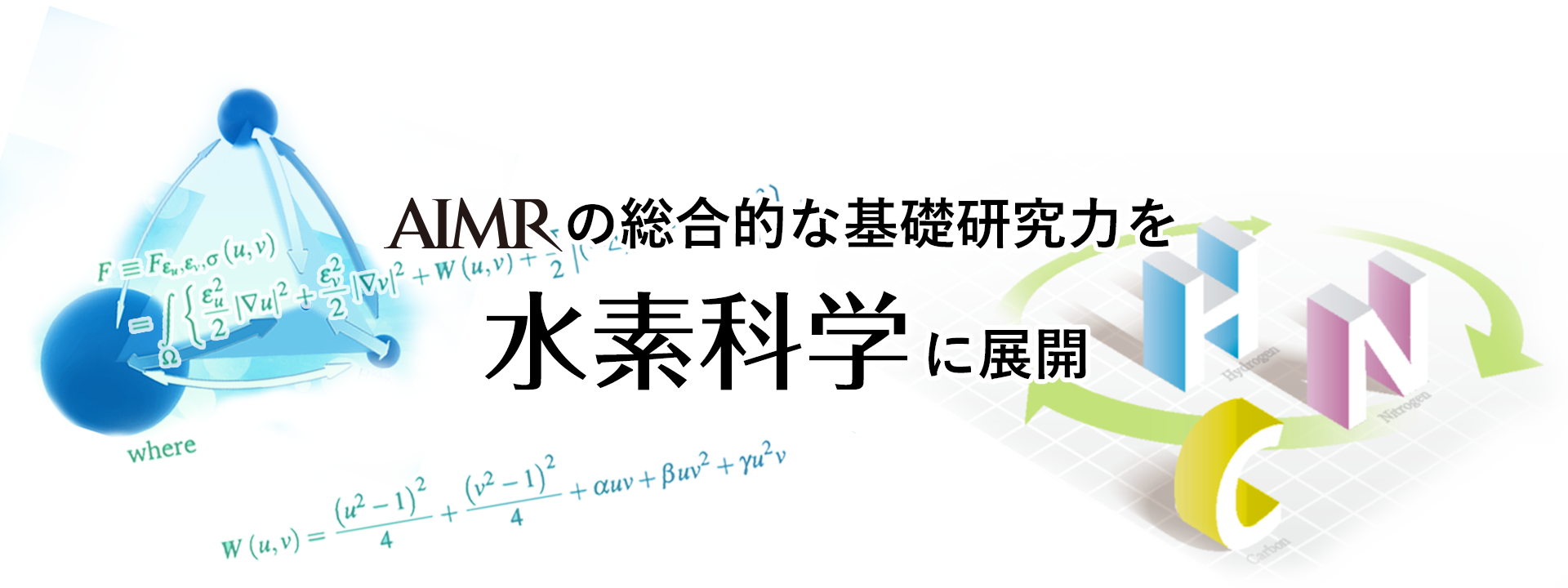 AIMRの総合的な基礎研究力を水素科学に展開