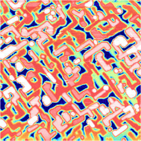 A scanning tunneling micrograph of a candidate topological superconductor consisting of an ultrathin bismuth film on a high-temperature superconductor.