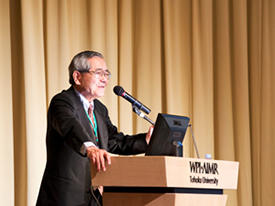 Nobel laureate Ei-ichi Negishi, from Purdue University in the US, discussed his research into zirconium-catalyzed addition reactions.